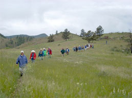 Hikers at Gateway Natural Area. Photo courtesy of City of Fort Collins Natural Areas Program