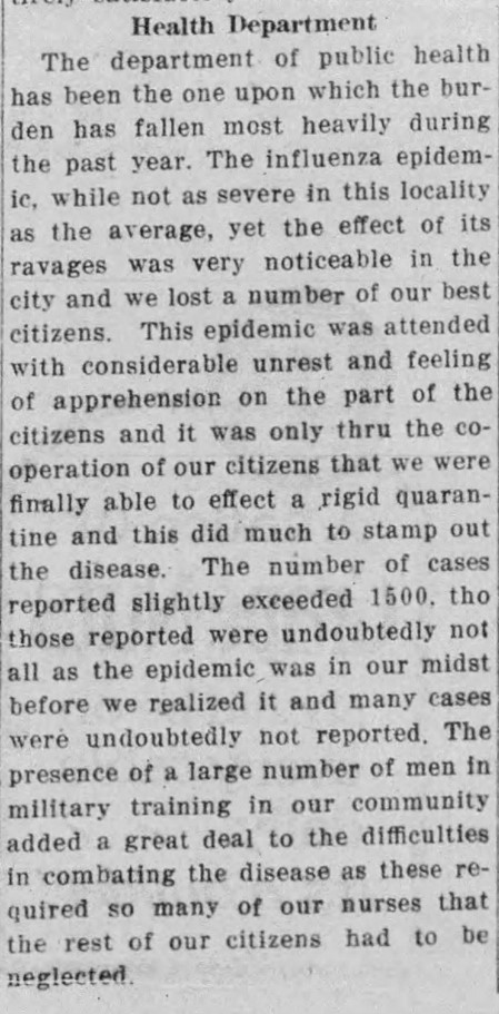 Image: Fort Collins Courier – July 29, 1919