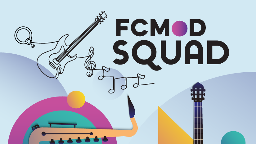 We are just finishing up our inaugural year of FCMoD Squad. For the past nine months, FCMoD Squad members worked with our FCMoD Squad Leadership Team to get involved in the music community. We are starting our second year this summer, and we’d love for individuals between 15 and 19 years old to consider taking part. If you love music, and want skills in leadership, public speaking, and collaborating with like-minded folks, fill out our application up until July 11. Jam sessions are highly encouraged.